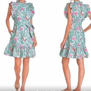 Banjanan Bulbul Tulip Bird Cotton Mini Dress